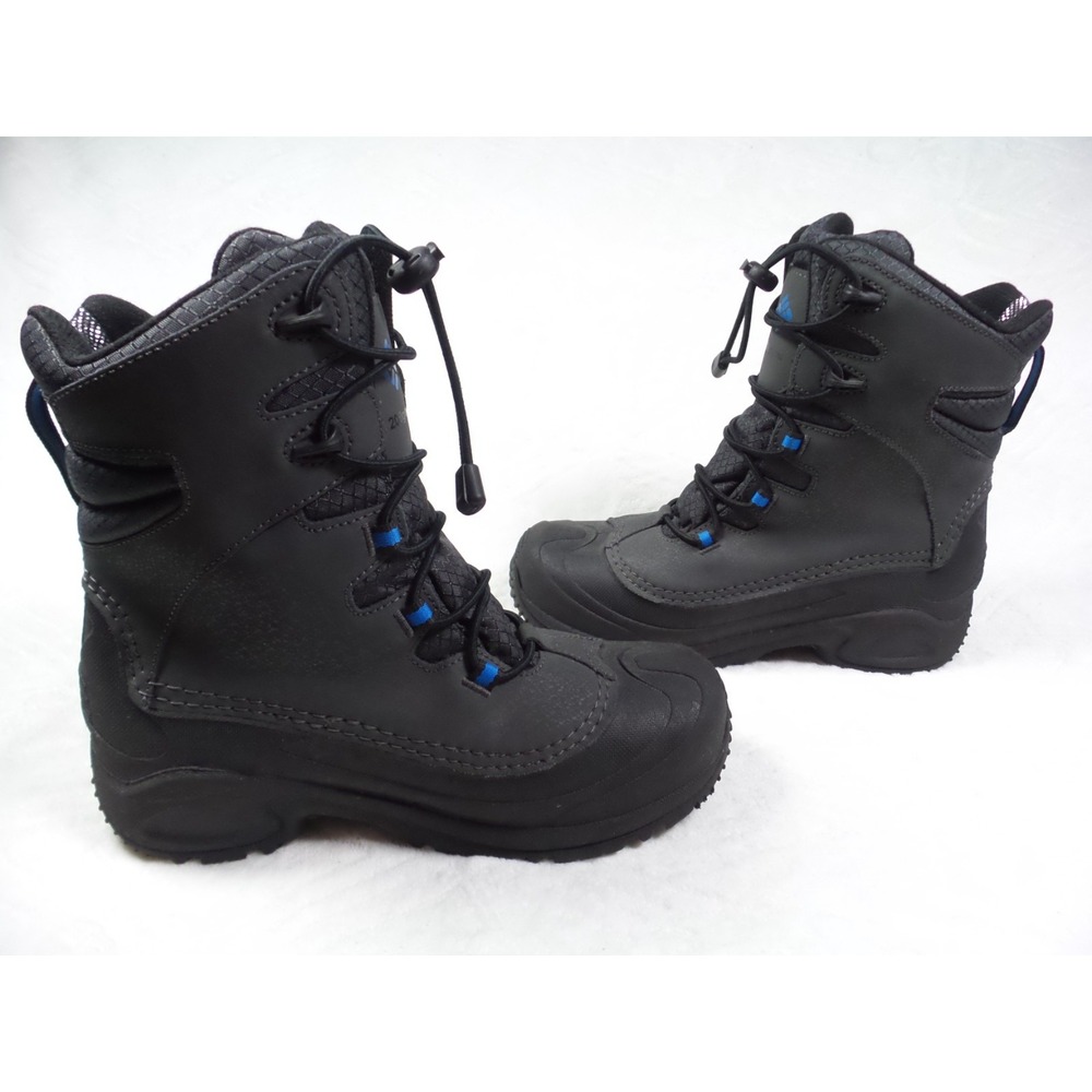 Columbia Boots Boys Size 6 Gray Bugaboot Plus III Omni-Heat 200g Waterproof - Picture 10 of 13